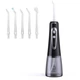 Ирригатор зубной Portable Oral Irrigator 106-2D (Black) портативный ирригатор для полости рта (6 насадок), 5 режимов, 8 уровней - изображение 1