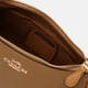 Сумка багет седло женская из натуральной кожи средняя Coach Teri Shoulder Bag In Signature Canvas BG-COA-66 Бежевая (195031574955) - изображение 6