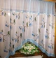 Фіранка готова арка Летиція блакитна+дошив троянда з розрізом 170*280 см - зображення 2