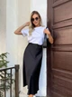 Жіноча шовкова міді спідниця Uaclothes 42-44 Чорний (like33273-134871349) - изображение 2