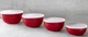 Набор мисок для смешивания KitchenAid Universal KQG176OSERE 4 шт красный 5088258 - изображение 9