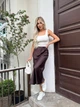Жіноча шовкова міді спідниця Uaclothes 42-44 Коричневий (like33274-134901349) - зображення 2