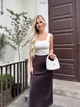 Жіноча шовкова міді спідниця Uaclothes 42-44 Коричневий (like33274-134901349) - зображення 3