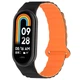 Ремешок Dual-color Magnetic для Xiaomi Mi Band 9/8 Black / Orange - изображение 1
