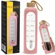 Бутылка для воды спортивная 4FIZJO 1000 мл стеклянная Pink (P-5905973403887) - изображение 1