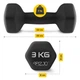 Гантели виниловые 4FIZJO Classic 2 x 3 кг (P-5907739311986) - изображение 4