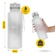 Бутылка для воды спортивная 4FIZJO 1000 мл Grey (P-5905973404273) - изображение 8