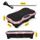 Виброплатформа для тренировок 4FIZJO Ultra+ с пультом и эспандерами Black/Pink (P-5905973402880) - изображение 6