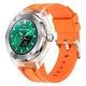 Смарт часы HOCO Y13 Vitality Orange (серебристый корпус оранжевый ремешок) - изображение 1