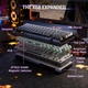 Игровая Клавиатура ATTACK SHARK X68 HE Black Gradient Магнитные Свитчи. Проводная 8000Hz/s. RGB Подсветка, 68 keys, Switch 0.1mm. Rapid Trigger - изображение 9