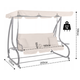 Качеля садовая Bonro Garden BW-002 3-х местная бежевая 42400949 - изображение 6