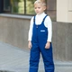 Комбінезон зимовий на шлейках для хлопчиків Trendy Tot 03-01517 синій 92 см (2 роки) - зображення 4