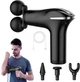 Портативний акумуляторний масажер для всього тіла Fascial Gun ручний ударний вібромасажер з 4 насадками (FG301) - зображення 6