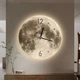 Настенные часы с LED подсветкой в форме Луны (N7140) - изображение 2