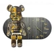Детские настенные часы с LED подсветкой "Bearbrick Iron Edition" с фигуркой мишки (N780) - изображение 1