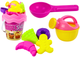 Zestaw do piasku LEAN Toys Słodkości Różowe 8 elementów 18547 (5905991021643) - obraz 2