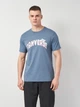 Футболка хлопковая длинная мужская Converse Mind Gardening Tee Lakeside Blue 10027344-480 S Lakeside Blue с принтом (194435385419) - изображение 1