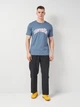 Футболка хлопковая длинная мужская Converse Mind Gardening Tee Lakeside Blue 10027344-480 S Lakeside Blue с принтом (194435385419) - изображение 3