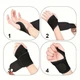 Регулируемый бандаж для запястья Hand фиксатор на руку / лучезапястный сустав для спорта на липучке, 35.5х7 см, черный (106986647) - изображение 8