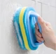 Господарська щітка - губка з ручкою для прибирання будинку Cleaning Brush щіточка для ванної та кухні / посуду / плитки / душової / туалету, блакитна (106997338) - зображення 3