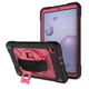 Чехол ARM Cover Samsung Galaxy Tab A 8.4 (2020) SM-T307 противоударный с ремнём и подставкой 360° Black/Pink - изображение 2