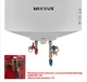 Водонагреватель "Цилиндр" Mixxus EWH-07050 Round WET накопительный 50 л, мокрый тэн 1,5 kW WH0601 - изображение 5