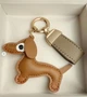 Брелок-подвеска в стиле Hermes Такса Элит на сумку, косметичку, пенал коричневый - изображение 3