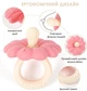 Прорезыватель для зубов силиконовый грызунок Flower Touch для малышей от 3 месяцев (PC1016) - изображение 2