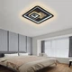 Потолочная LED люстра 120W Interees с квадратными рассеивателями 3000-6000К с пультом черная IP20 V 5310 BK - изображение 1