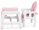 Стільчик для годування Ricokids Sinco 5 в 1 Рожевий (5908220470144) - зображення 6