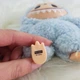 Плюшевая игрушка "Labubu", Лабубу, 18 см, голубой - изображение 2