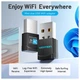 Адаптер WiFi Vention 2.4GHz/5GHz 150/433 Мбіт/с, USB - зображення 4