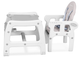Стільчик для годування Ricokids Sinco 5 в 1 Сірий (5908220470137) - зображення 4