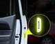 Отражатель на автомобильную дверь Светоотражающая наклейка для дверей авто 4 штуки Green - изображение 5