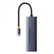 Мульти-адаптер хаб Baseus Flite 6-Port Type-C to HDMI4K 3*USB 3.0 RJ45 (B00052807813-00) - зображення 4