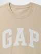 Мужская футболка Gap (4826241296684) Everyday Soft Logo Bedrock XXL бежевая - изображение 3