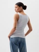 Жіноча майка Gap (4826241296612) Logo Ribbed Tank Top M сіра - зображення 2