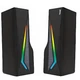 Комп’ютерна колонка Jedel S550 RGB 6Вт USB, акустична система 2.0 з AUX 3.5 мм, компактна колонка для ПК і ноутбука, настільна акустика з підсвіткою для ігор і музики - изображение 1