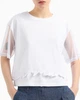 Футболка з сіткою Armani Exchenge XS білий XW000541a - зображення 2
