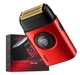 Електробритва VGR Professional Stepless Pro FS V-377 Red акумуляторна чоловіча з подвійним титановим лезом, регулюванням швидкості 7000–9000 об/хв, LED-дисплеєм, сухе гоління, металевий корпус, Li-Ion акумулятор, USB заряджання - изображение 3