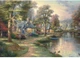 Пазл Schmidt Spiele Thomas Kinkade Studios: Село біля озера 1000 елементів 59800 (4001504598006) - зображення 3