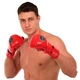 Перчатки для смешанных единоборств кожаные тренировочные крабы MMA Zelart 3495 размер S Red - изображение 5