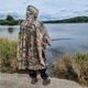 Дождевик пончо (плащ-палатка) мультикам укрепленный камуфляж Универсальный - изображение 4