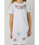 Плаття для дівчинки Етномодерн 122 біле з вишивкою на короткий рукав - изображение 3