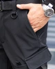 Штани-Карго Pobedov Static Soft Shell на мікрофлісі чорні розмір XL - зображення 5
