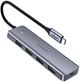 USB концентратор Хаб UGREEN CM219 4 Port USB 3.0 HUB with Micro USB Power Supply Silver Разветвитель 70336 - изображение 1