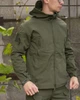 Куртка SoftShell на флісі з липучками під шеврони олива розмір 2XL - зображення 3
