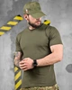 Бавовняна Футболка олива розмір XL - зображення 3