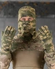 Комплект на флісі Шапка та Рукавиці + Баф піксель розмір універсальний - зображення 1
