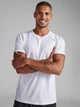 Футболка спортивная длинная мужская 2XU Aero Tee MR6557a_WHT/SRF 2XL Белая (9336340993483) - изображение 1